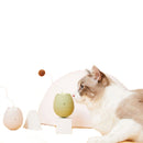 PAWS ASIA Amazon Hot Sale Cheap Electric Tumbler Ball Interactive Automatic Tease Robots Pet Playing Cat Toy With Wand2