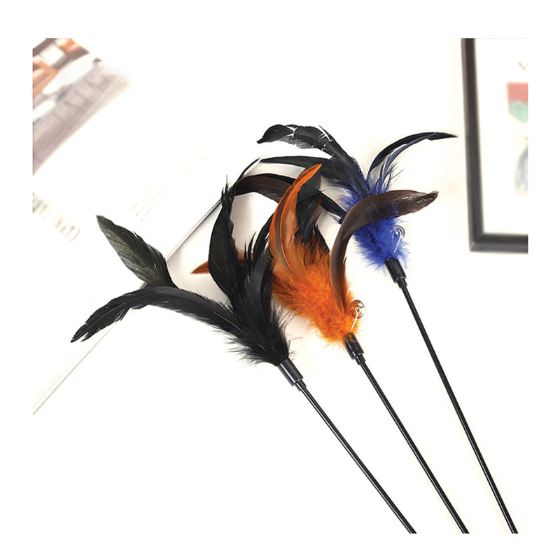 PAWS ASIA Cheap Stick Plastic Portable Activ Popular Interactive Cat Toy Feather2