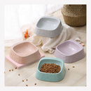 PAWS ASIA Factory Custom Ceramic Slanted Rectangular Kawaii Cat Bowl Feeder