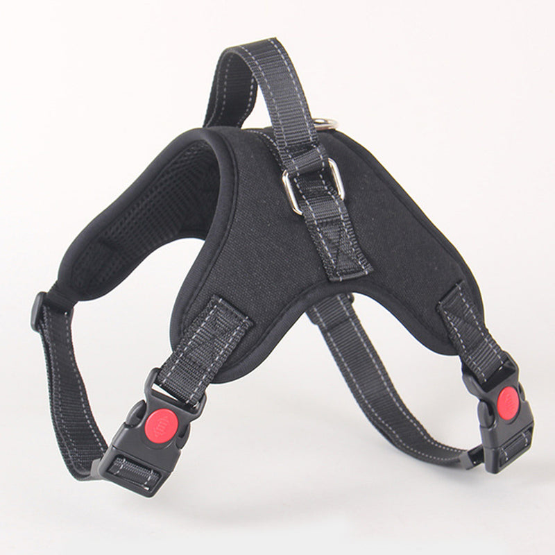 PAWS ASIA Factory Low Moq Oxford Reflective Training Adjustable No Pull Large Dog Harness With Handle
