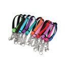 PAWS ASIA Factory Nylon Padded Reflective Adjusting Lightweight Large Dog Collar With Metal Chain