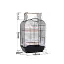 PAWS ASIA Manufacturer Canary Flight Travel Open Top Bird Cage Aviary For Sale