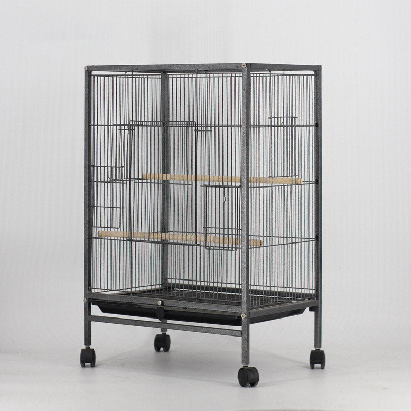 PAWS ASIA Manufacturers Hot Selling Black Stainless Steel Wire Breeding Cage For Bird With Tray