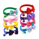 PAWS ASIA Manufacturers In Bulk Adjustable Breakaway Buckle Pet Bow Bell Cat Collar Small Dog
