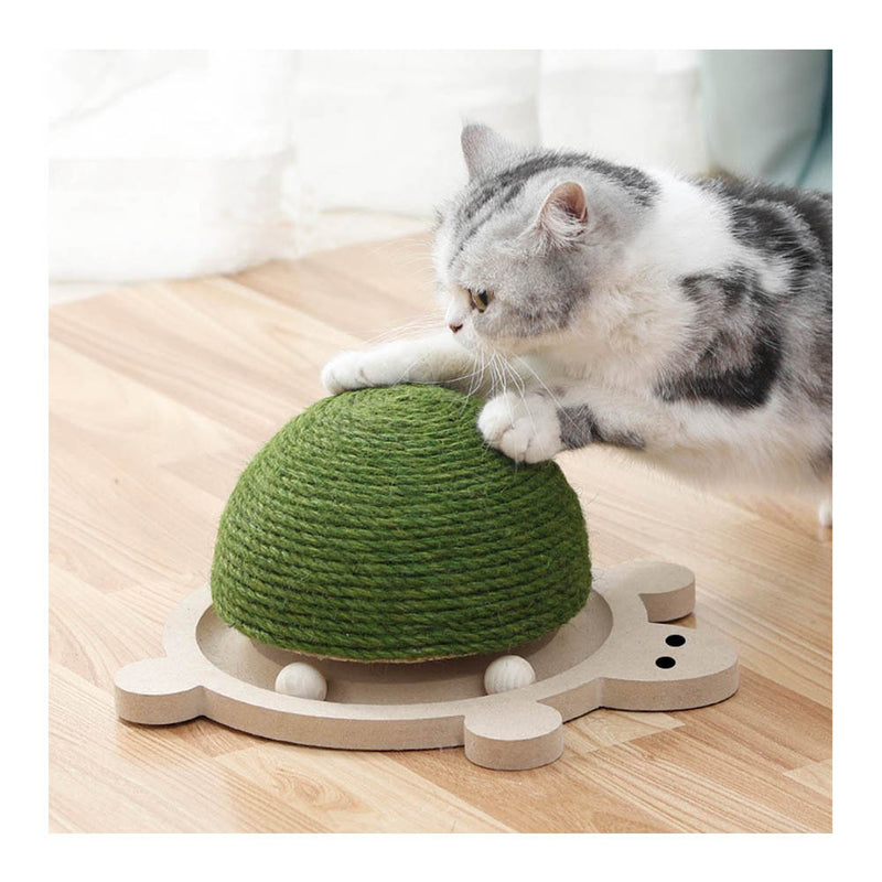 PAWS ASIA Manufacturers New Design Sisal Cute Happy Turntable Cat Toy Kittens Play