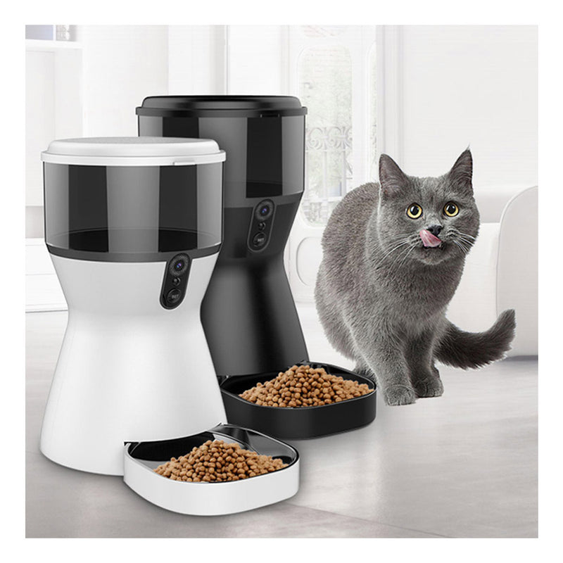 PAWS ASIA Manufacturers Popular ABS 4L Smart Timer Wifi  Camera Voice Interaction Automatic Slow Pet Feeder Dog Cat