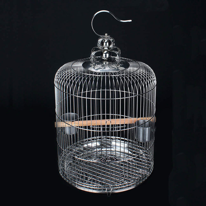 PAWS ASIA Manufacturers Stainless Steel Wire Luxury Round Decorative Hanging Small Bird Cage House
