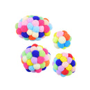 PAWS ASIA Shopee Best Selling Multi Color Soft Throwing Interactive Ball With Bell
