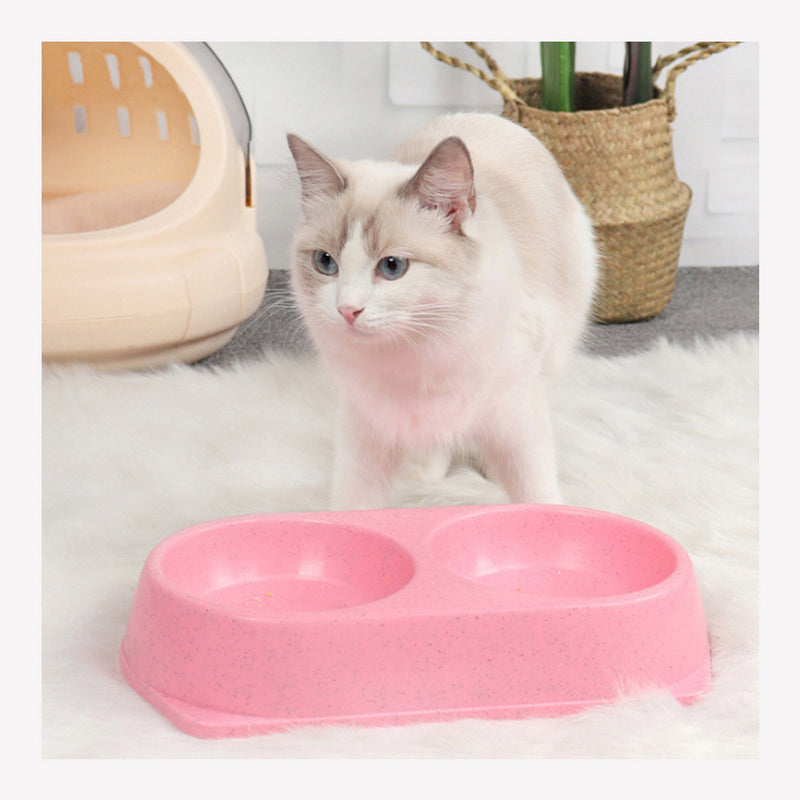 PAWS ASIA Suppliers Cheap Cute Anti Over Round Dual Purpose Pet Feeding Bowls For Cat Dog