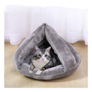 PAWS ASIA Suppliers Custom Modern Luxury Soft Plush Removable Half Enclosed Novelty Cute Round Calming Cat Bed Sofa