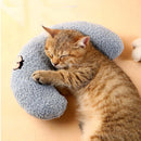 PAWS ASIA Suppliers Cute Soft Protect Cervical Half Round Cozy Plush Pet Pillow Dog Cat