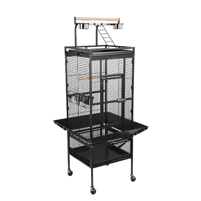 PAWS ASIA Suppliers Luxury Large Bird Cage Play Top With Tray And Wheels