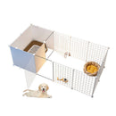 PAWS ASIA Suppliers Metal Small Freely Combined Dog Fence For Pet Isolation Cat Barrier Kennel