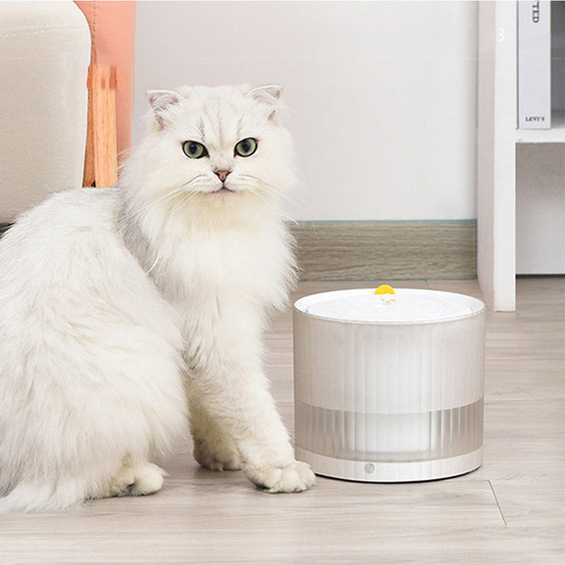 PAWS ASIA Suppliers New Hot Round Automatic Pet Feeder Water Dispenser For Dog Cat Drinking