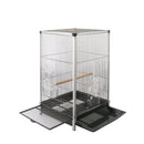 PAWS ASIA Suppliers Nice Quality Aluminium Square Deluxe Big Love Bird Cage Large Parrot Use