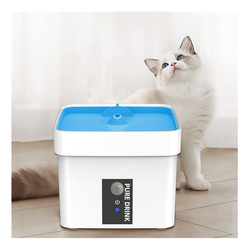 PETCOME Suppliers Pet Travel Quite Automatic UVC Disinfection Cat Drinking Fountain Filters 1L