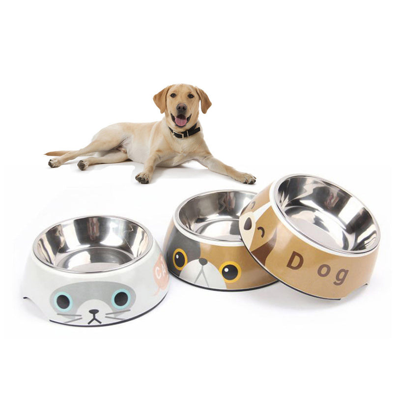 PAWS ASIA Suppliers Printing Customize Melamine Outdoor Portable Feeding Food Dog Bowl Cat