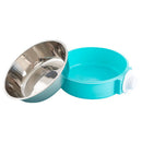PAWS ASIA Suppliers Stainless Steel Modern Portable Adjustable Height Cage Hanging Dog Bowl