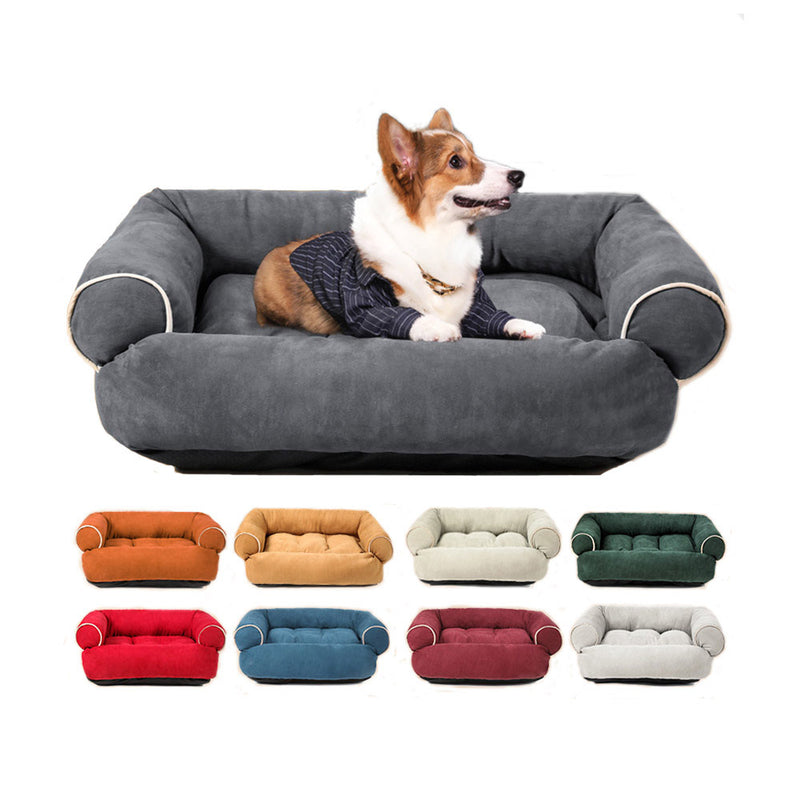 PAWS ASIA Suppliers Suede Eco Friendly Luxury Fluffy Washable Large Dog Bed Pet Sofa