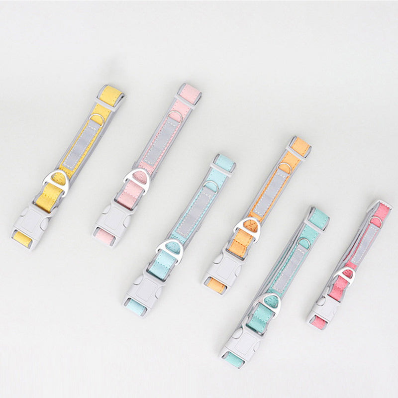 PAWS ASIA Wholesale Bulk Eco Friendly Suede Unique Reflective Stylish Heavy Duty Dog Collar