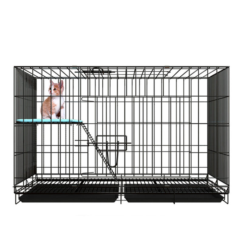 PAWS ASIA Wholesale Cheap Large Indoor Foldable Carrying Breeding Pet Cat Cages With Tray
