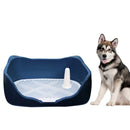 PAWS ASIA Wholesale Cheap Plastic Large Square Easy Clean Tray Indoor Dog Toilet With Removable Post Pet Potty