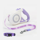 PAWS ASIA Wholesale Custom Luxury 3M Light Retractable Flash Led Handles Dog Leash Collar Set