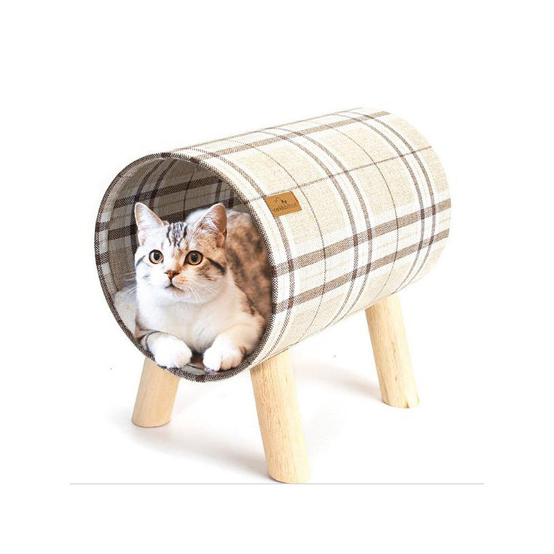 PAWS ASIA Wholesale Hot Sale Luxury Cozy Durable Raised Tunnel Cat Bed Frame