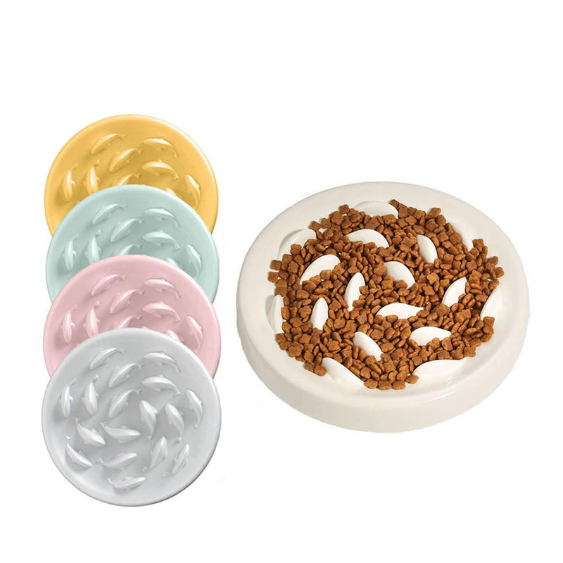 PAWS ASIA Wholesale Melamine Modern Non Slip Portable Slow Eating Pet Lick Dog Plates Cat Bowls
