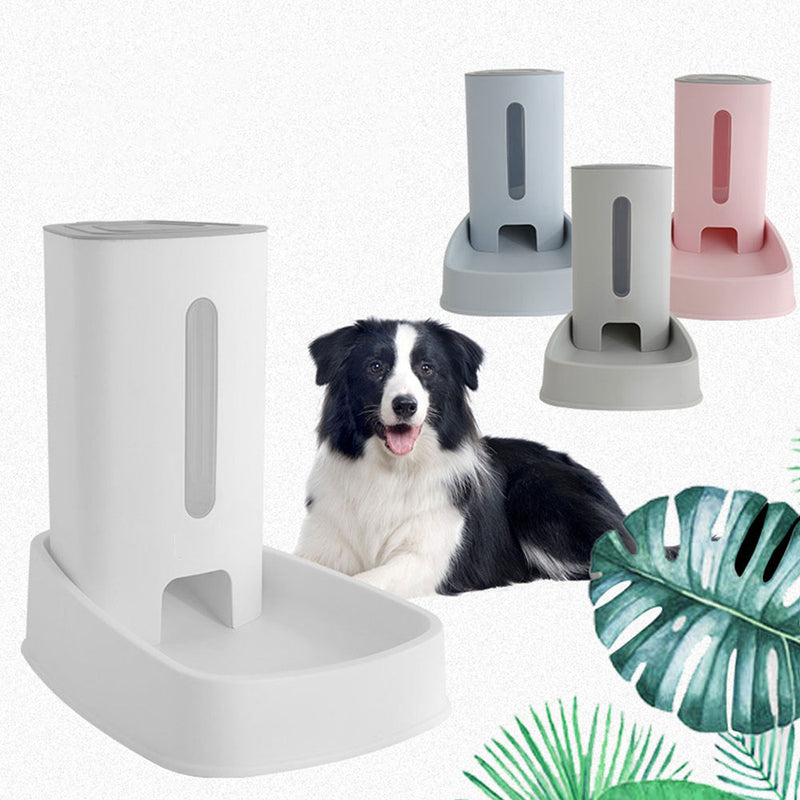 PAWS ASIA Wholesale New Large Automatic Plastic Double Storable Dog Food And Water Bowl 3.8L