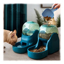PAWS ASIA Wholesale Pet Supplies Eco Friendly Plastic Non Slip Double Automatic Pet Feeder Dog Bowl Set