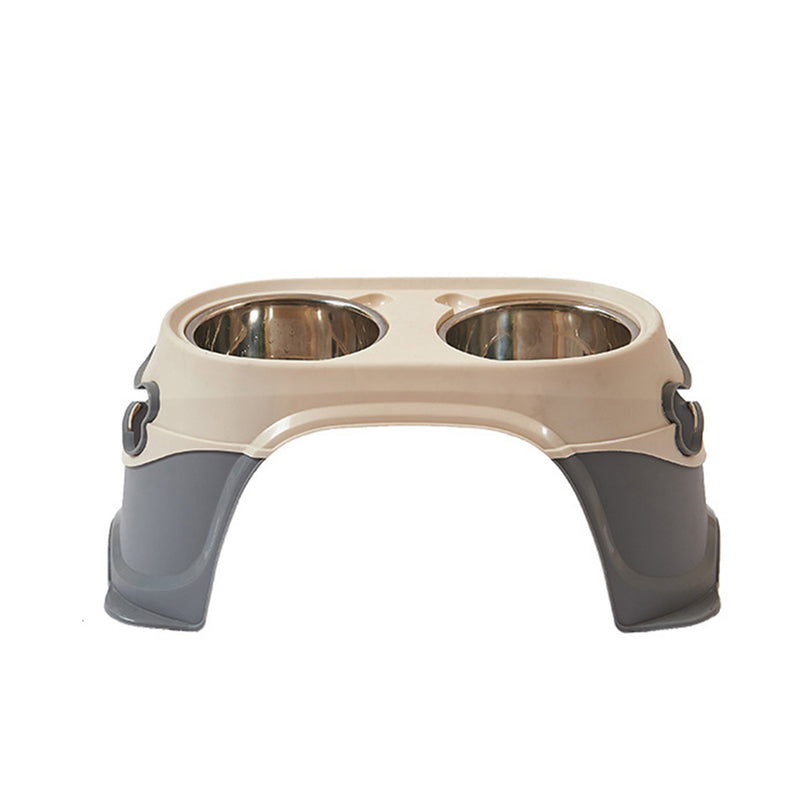 PAWS ASIA Wholesale Stainless Steel Eco Friendly Protect Spine Feeding Dog Bowl With Stand