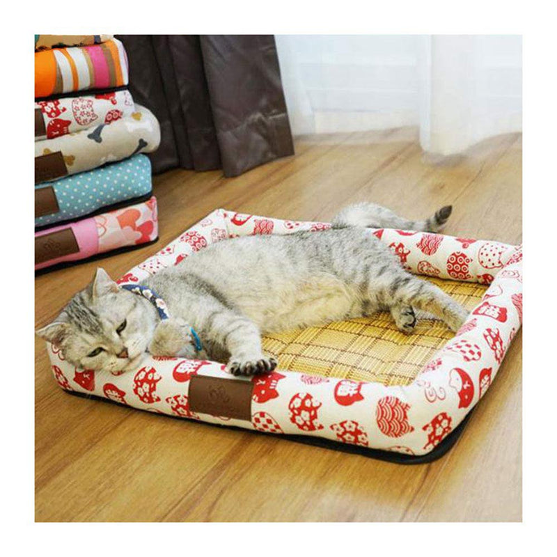 PAWS ASIA Wholesale Summer Cool Mat Washable Square Pet Beds Dog Cat