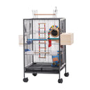 PAWS ASIA Chinese Factory Metal White Parrot Macaw Open Top Breeding Big Bird Cage With Tray Aviary