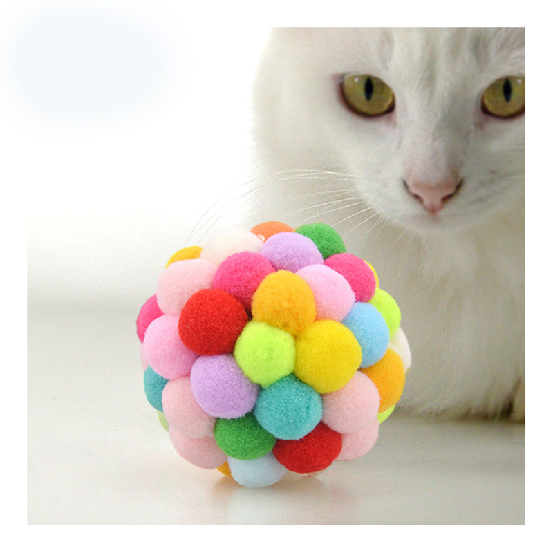 PAWS ASIA Manufacturers Best Selling Interactive Multi Color Throwing Soft Bell Ball