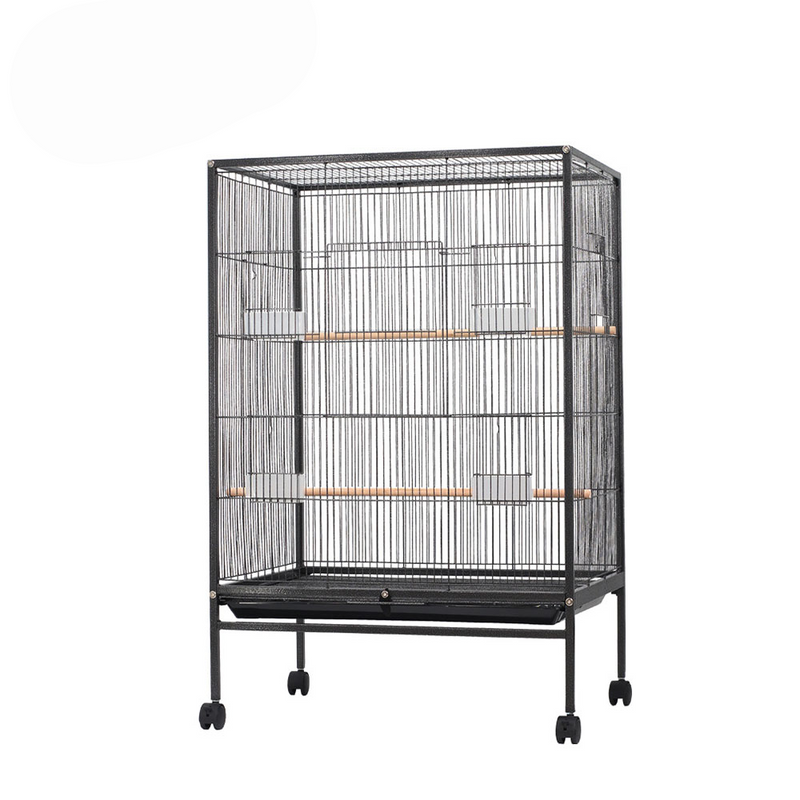 PAWS ASIA Manufacturers Dropshipping Amazon Hot Selling Stainless Steel Wire Black Breeding Cage For Bird With Tray