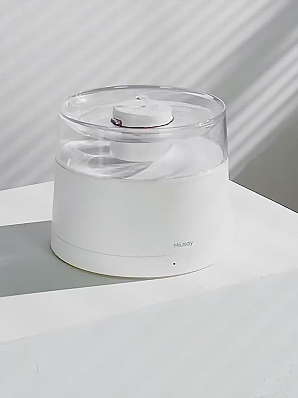 PAWS ASIA Suppliers New Hot Round Automatic Pet Feeder Water Dispenser For Dog Cat Drinking