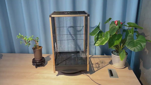PAWS ASIA Suppliers Nice Quality Aluminium Square Deluxe Big Love Bird Cage Large Parrot Use