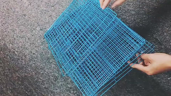 PAWS ASIA Suppliers Best Sell Pet House For Sale Wire Mesh Metal Square Small Bird Cages With Bowl
